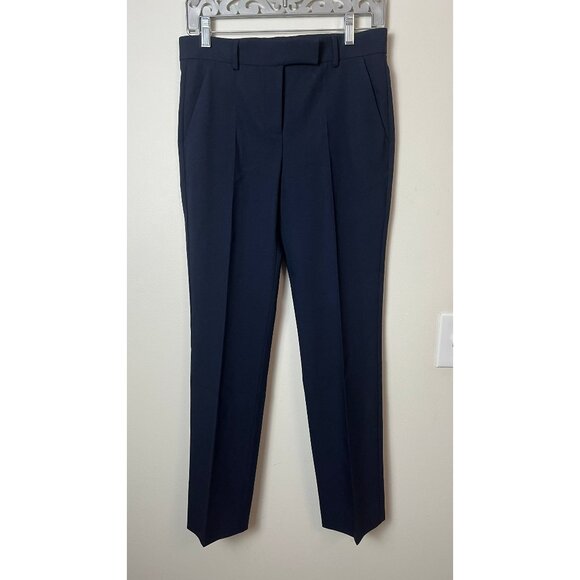 AGNONA STRAIGHT LEG NAVY DRESS PANTS 38 4/6 - Picture 1 of 8